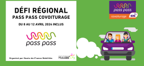 Lire l'article sur Le défi Pass Pass Covoiturage c'est du 8 au 12 avril 2024 !